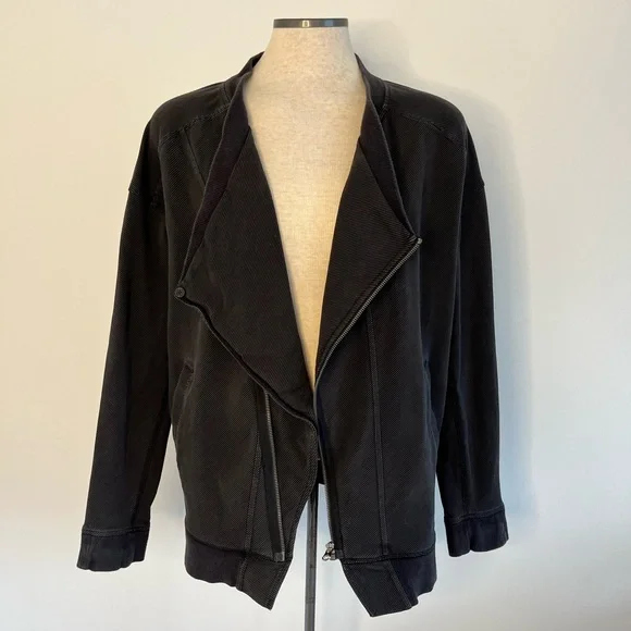 Lululemon Mula Bundle Wrap Black Jacket Yoga Wear Light Coat Cardigan size 8 - Picture 7 of 16